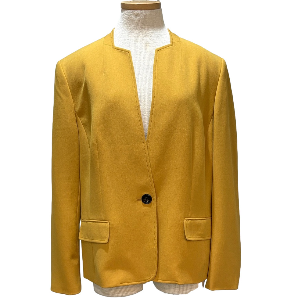 Kasper sz 18 mustard yellow blazer
